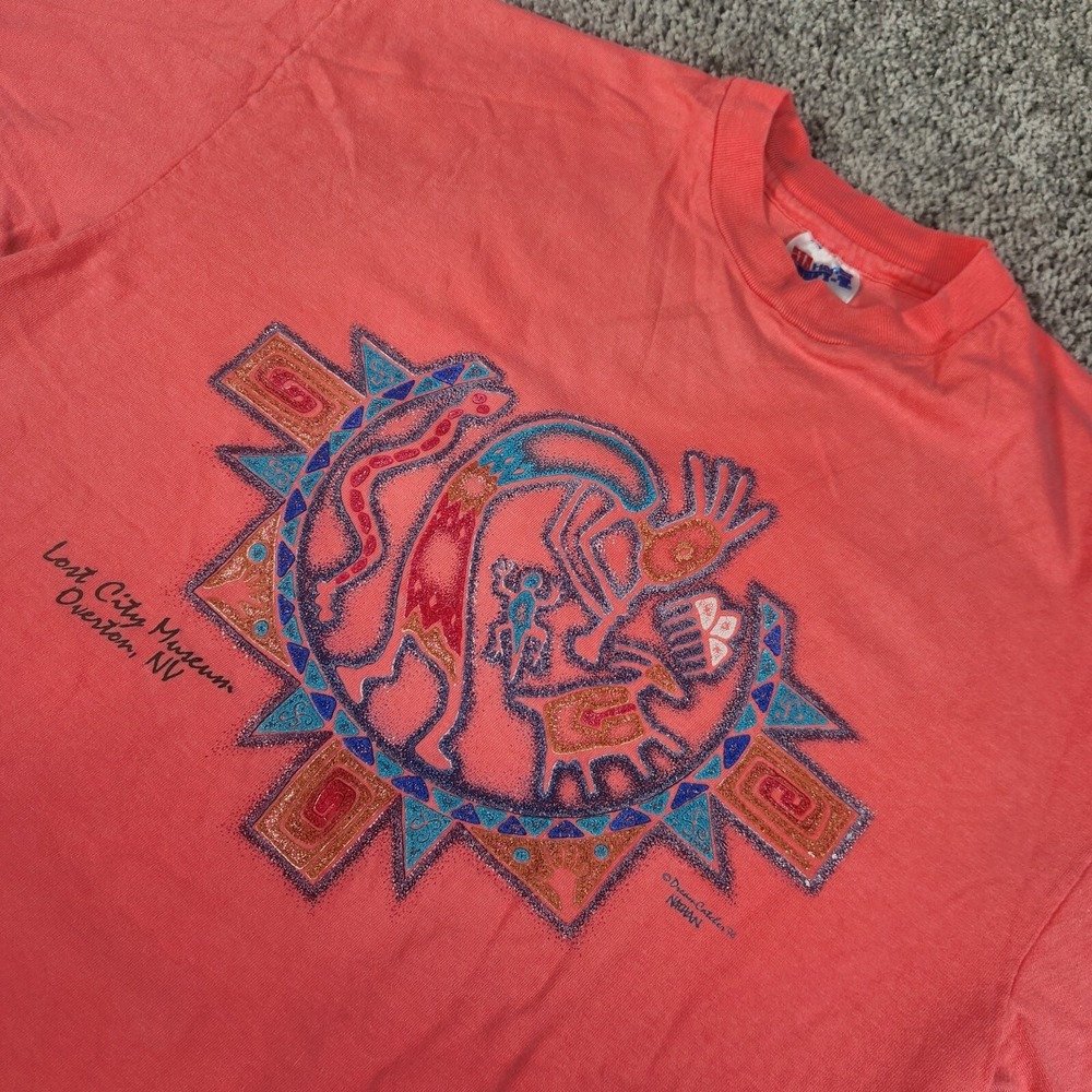 Vintage‎ Tee Shirt Mens Large 90s Dream Catcher Aztec Single Stitch Lost City
